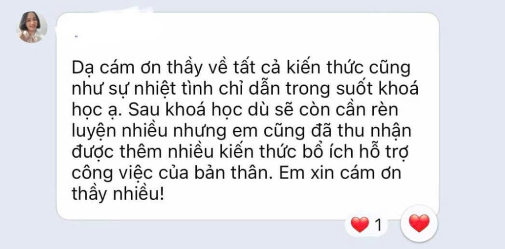 Phản hồi học viên 3
